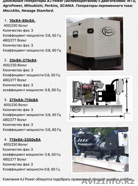 Дизельные генераторы AJ Power, 10 кВА - 3350 кВА. ГАРАНТИЯ 2 ГОДА - Изображение #1, Объявление #1447340