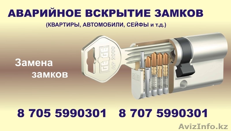 Аварийное вскрытие замков в Алматы  - Изображение #2, Объявление #1453198