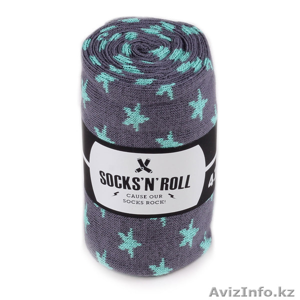 Носки Stars — Grey/Green — Socks’N’Roll - Изображение #4, Объявление #1494556