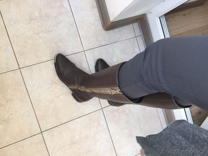 продам зимние коричневые  сапоги итальянские  - Изображение #1, Объявление #1503449