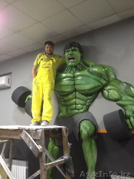 Роспись стен Барельефы декоративная штукатурка,леонардо,шелк,внутряння - Изображение #4, Объявление #1326254