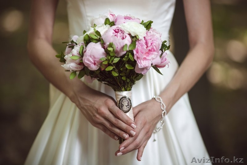 Букет невесты в Алматы Живые цветы на свадьбу в Алматы Цветы в Алматы недорого - Изображение #4, Объявление #1511037
