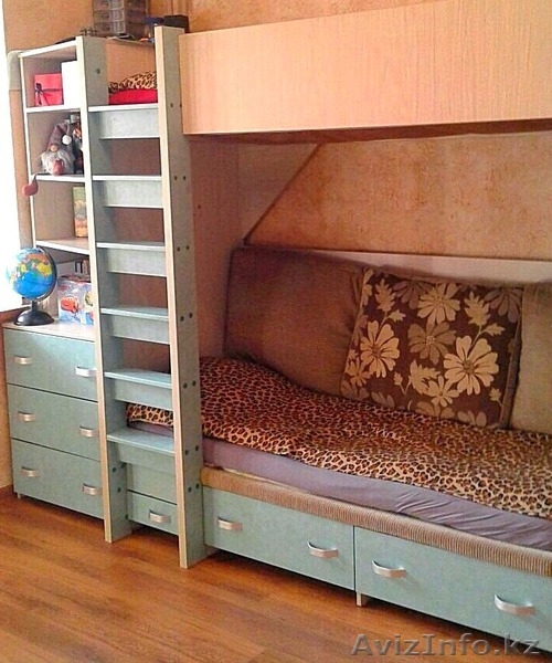 Двухъярусная детская-подростковая кровать с комодом - Изображение #3, Объявление #1527978