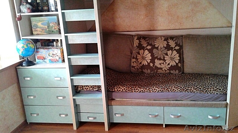 Двухъярусная детская-подростковая кровать с комодом - Изображение #5, Объявление #1527978