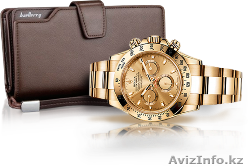 ЛЕГЕНДАРНЫЕ ЧАСЫ ROLEX DAYTONA + ПОРТМОНЕ BAELLERRY BUSINESS В ПОДАРОК! - Изображение #1, Объявление #1535471