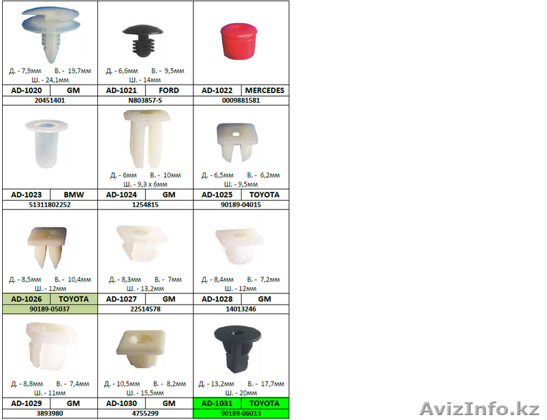 Автокрепеж, метизы, разъемы - Изображение #1, Объявление #1534511