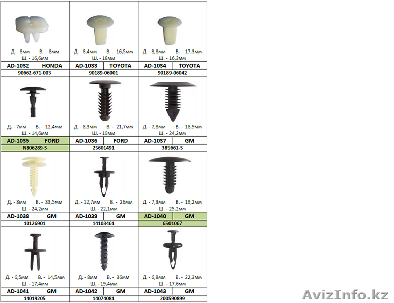 Автокрепеж, метизы, разъемы - Изображение #3, Объявление #1534511