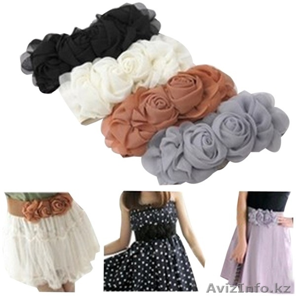 Продам женский, эластичный ремень - Flowers - Изображение #3, Объявление #1560228