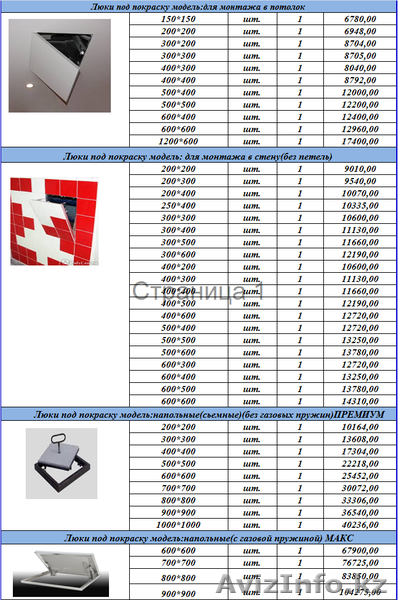 Люки под покраску в Алматы - Изображение #1, Объявление #1560123