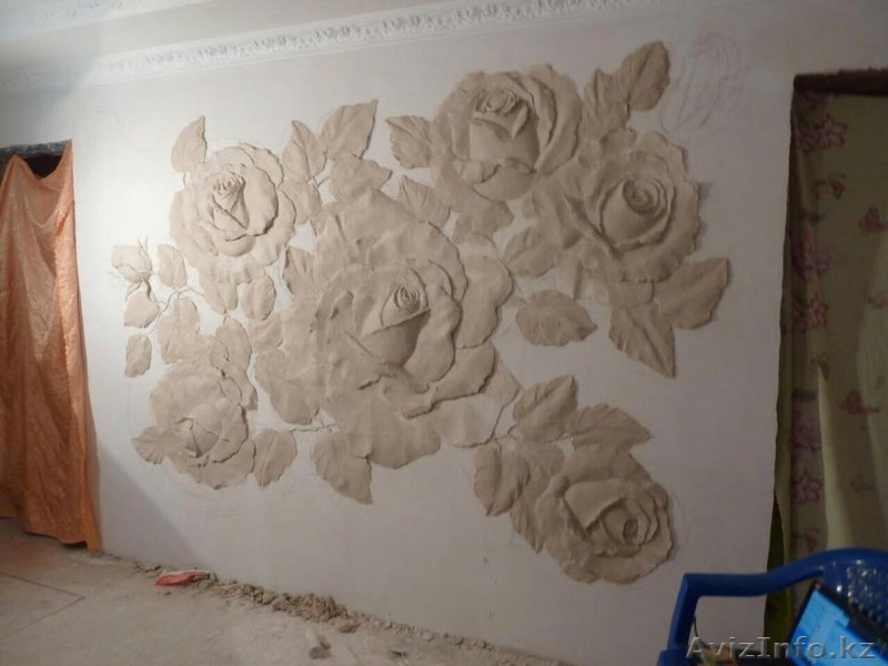 Роспись стен Барельефы декоративная штукатурка,леонардо,шелк,внутряння - Изображение #7, Объявление #1326254