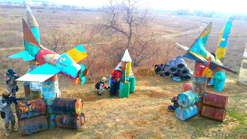 Пейнтбол в Алматы, Пейнтбольный клуб Скорпион, игровая карта Аэродром - Изображение #3, Объявление #1573803