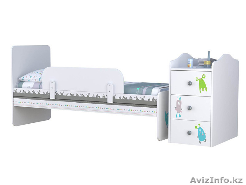 Кроватка-трансформер Polini Basic Монстрики - Изображение #3, Объявление #1585761