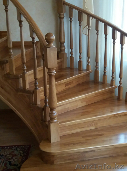 Деревянные лестницы на заказ в городе Алматы - Изображение #3, Объявление #1612180