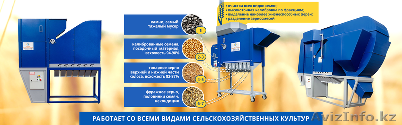 Сепаратор зерна АСМ, калибровка семян, оборудование для очистки зерна - Изображение #1, Объявление #1609632