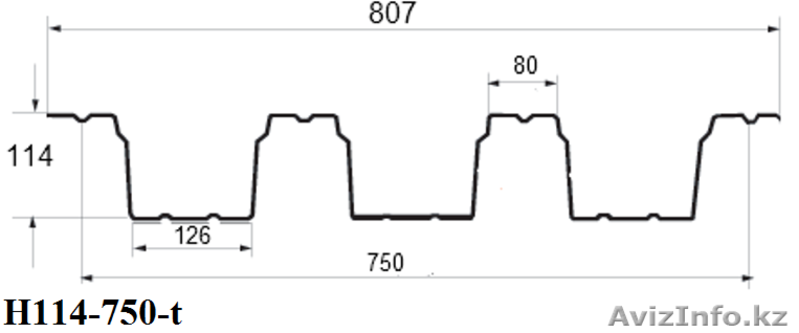 Профнастил Н114-750-t (кровельный) - Изображение #3, Объявление #1629744