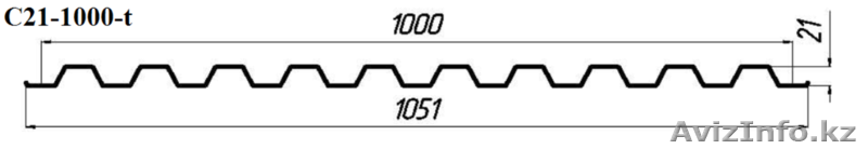 Профнастил С21-1000-t (стеновой) - Изображение #3, Объявление #1629735