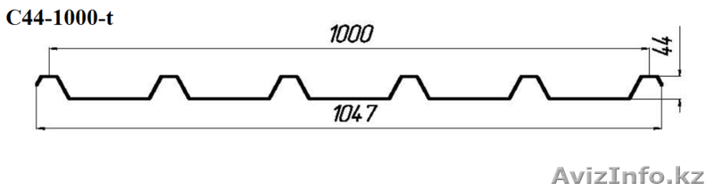 Профнастил С44-1000-t (стеновой) - Изображение #3, Объявление #1629737