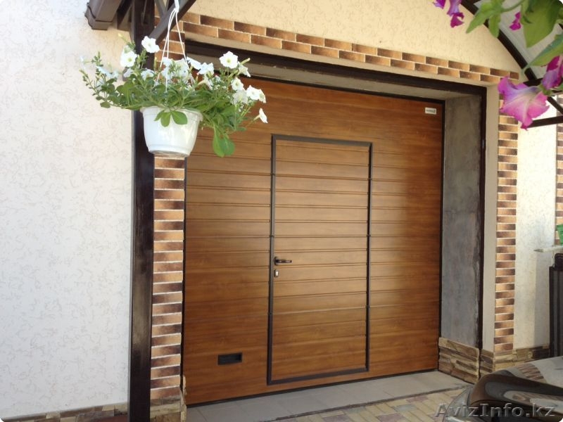 Гаражные секционные автоматические ворота со встроенной калиткой  - Изображение #2, Объявление #1635262