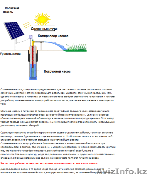 Автономные солнечные водяные насосы. - Изображение #2, Объявление #1637740