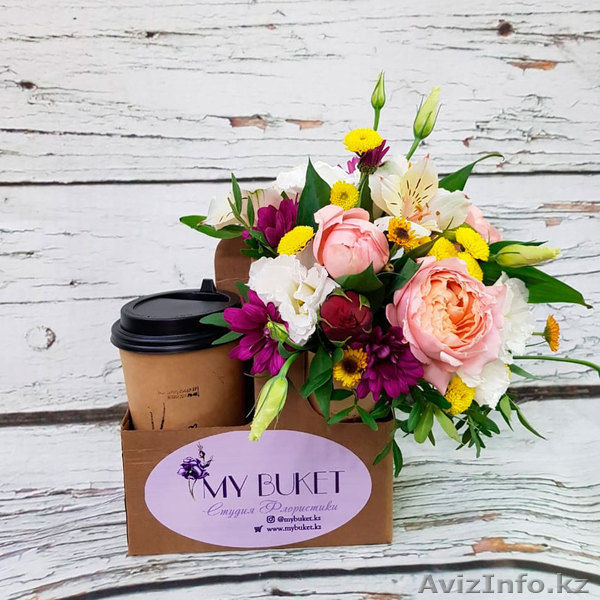Доставка цветов и оригинальных букетов. Салон My buket. Алматы - Изображение #5, Объявление #1637756