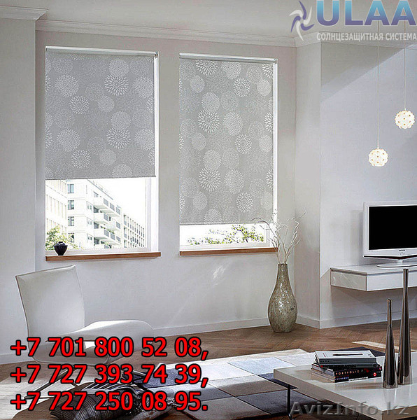 Рулонные, римские шторы, жалюзи, защитные рольставни - Изображение #1, Объявление #1641058