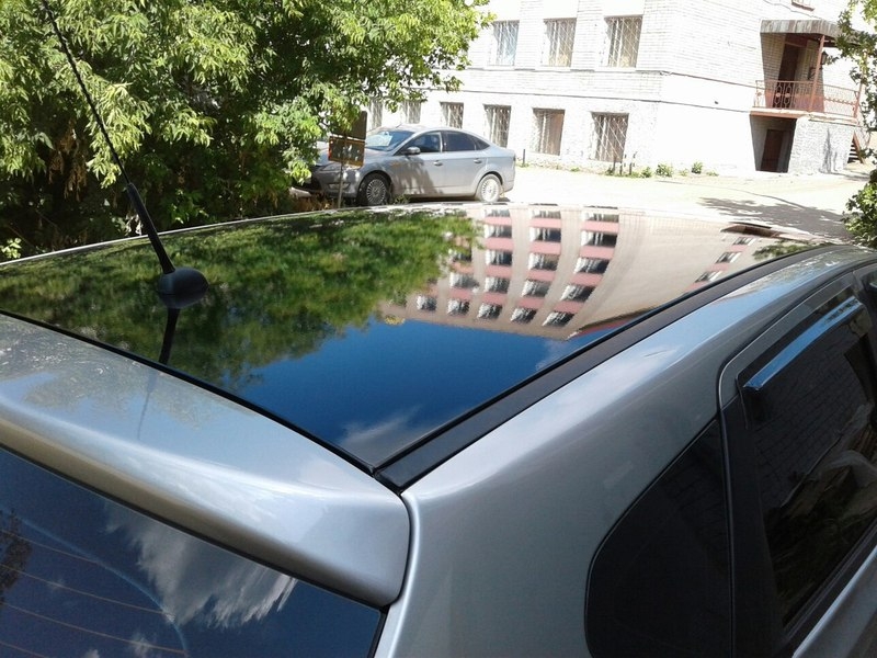 Плёнка под панораму глянец чёрная, специально для крыши авто - Изображение #3, Объявление #1661883