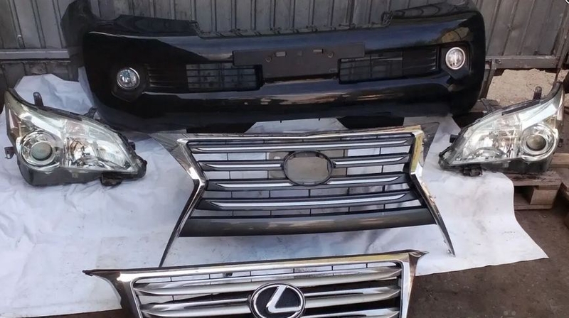 Бампер Lexus GX460 в сборе (выпуск 2010-2012 г.) - Изображение #1, Объявление #1688587