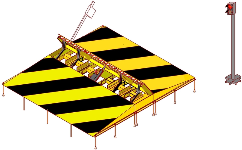 Блокиратор дорожный, противотаранное устройство (накладной, врезной в ассорт.) - Изображение #1, Объявление #1712656