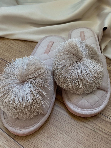 Тапочки атласные, мягкие из плюша - Изображение #4, Объявление #1716345