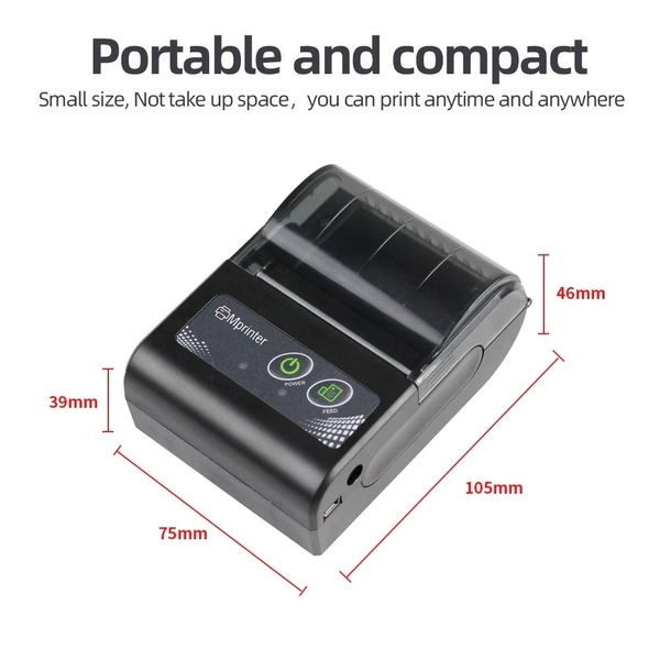 Мобильный принтер чека 58 мм USB+Bluetooh - Изображение #3, Объявление #1728671