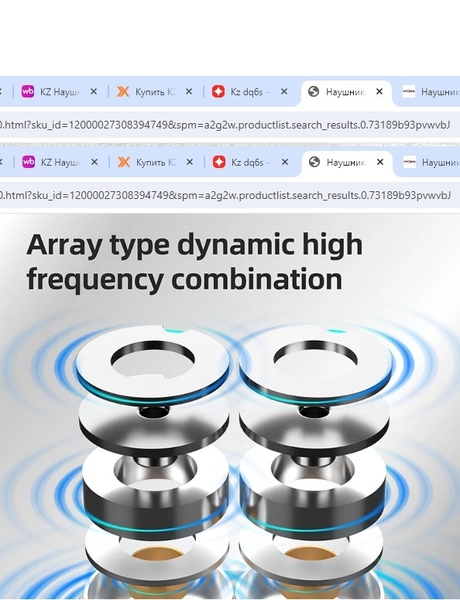 Наушники Kz-dq6s - Изображение #3, Объявление #1742481