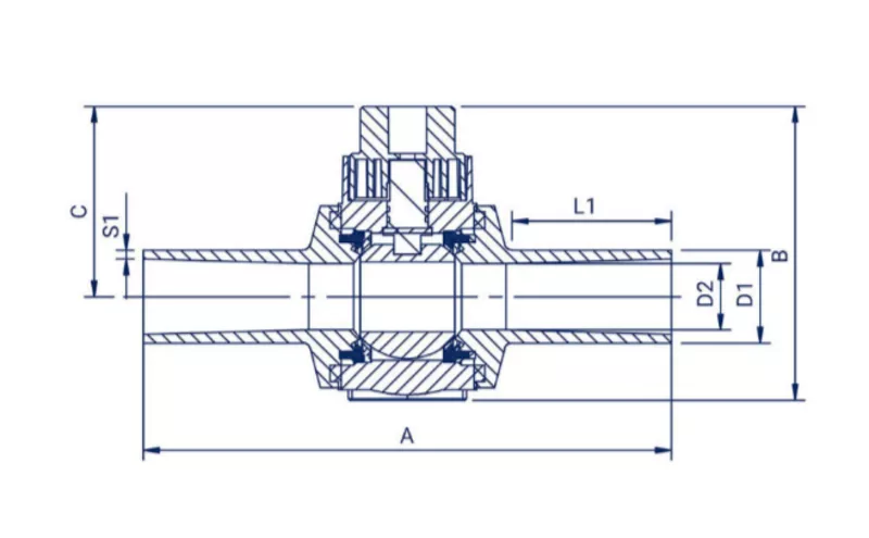 Шаровый полиэтиленовый кран PE100RC D315 - Изображение #3, Объявление #1747607